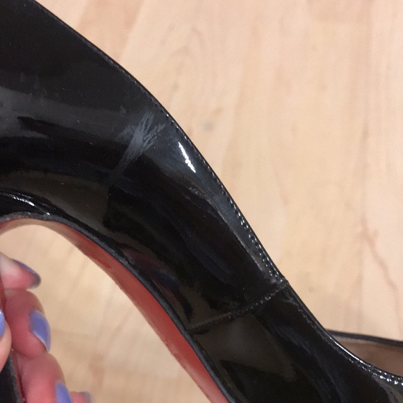 Christian Louboutin Black Patent Calf Leather Dolly Pump - Picture 10 of 14